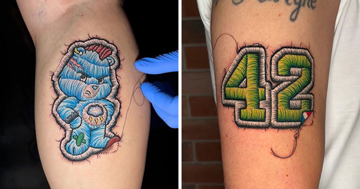 This Artist Is Turning Skin Into Masterpieces With Embroidery-Inspired Tattoos (55 Pics)
