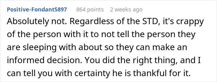 Text comment on HIV status disclosure and informed decisions. Text comment on HIV status disclosure and informed decisions.
