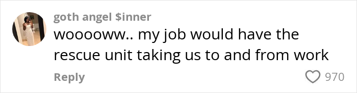 Comment by user discussing Detroit neighborhood ice due to water main burst, garnering significant likes.