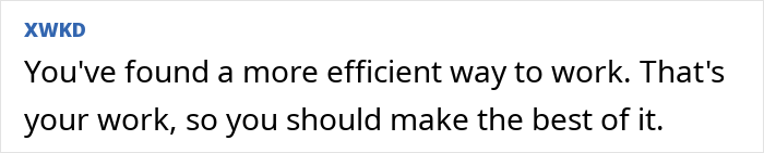 Text saying a more efficient way to work and make the best of it.