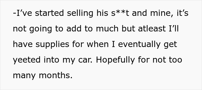 Text about a man justifying stealing rent money from his roommate as he hates the system. Text about a man justifying stealing rent money from his roommate as he hates the system.