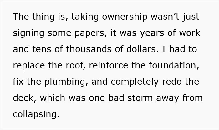 Man Expects To Use Family Cabin For Free After Not Helping Restore It, Gets A Reality Check Man Expects To Use Family Cabin For Free After Not Helping Restore It, Gets A Reality Check
