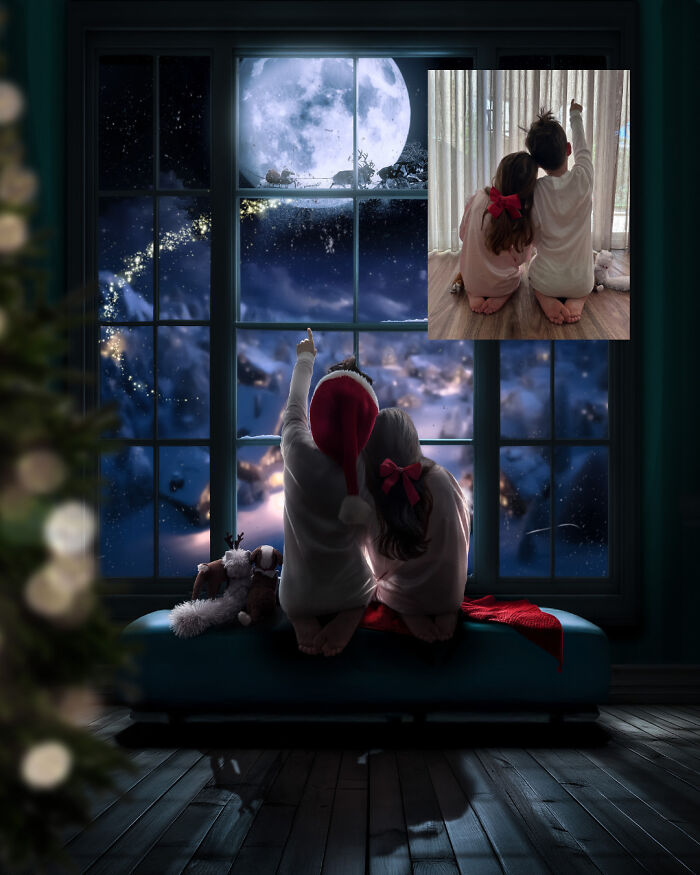 Santa’s Sleigh Before And After