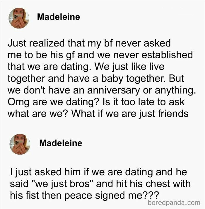 Text conversation meme with funny relationship misunderstanding from "Nerds Of Grey."