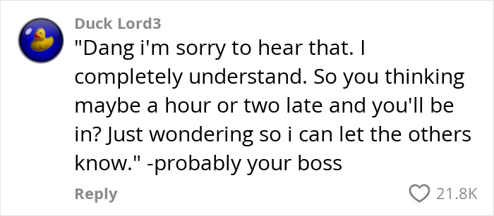 Comment from user Duck Lord3 discussing late arrival, related to Detroit neighborhood ice event after water main burst.