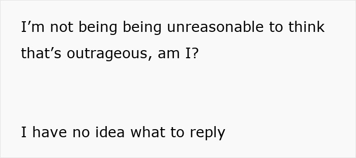 Text exchange about feeling unreasonable, questioning a situation.