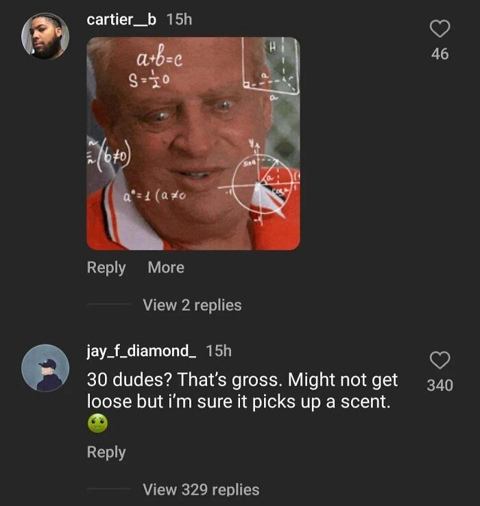Social media post displaying clueless misogynist comment shut down in replies.