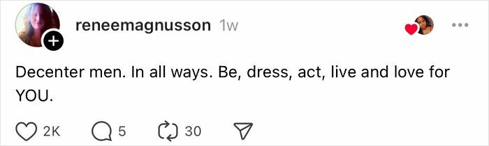 Instagram post about self-love and authenticity with 2K likes and 30 shares.