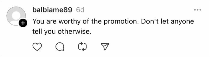 Instagram comment citing women over 30 sharing advice on avoiding career mistakes.