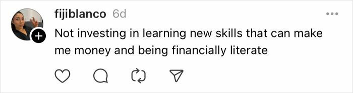 "Comment on financial literacy mistakes by women over 30, highlighting the importance of investing in new skills."