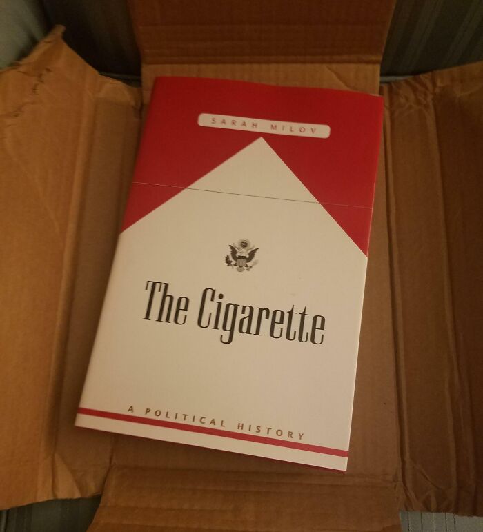 Book cover resembling cigarette pack, showcasing hilarious misunderstandings.