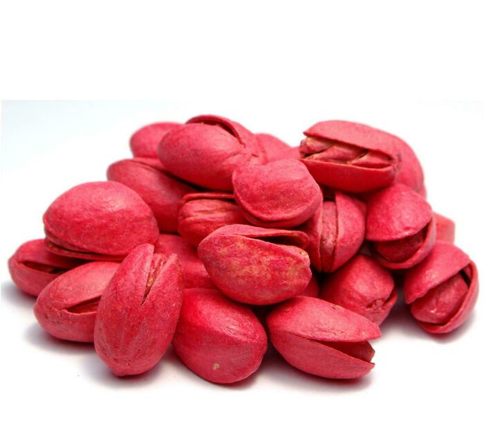 Bright red pistachios evoke nostalgia, reminding many of youthful days and childhood memories.