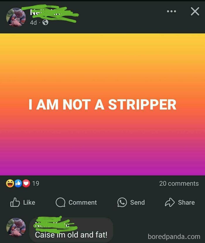 Boomers' social media misunderstanding with colorful background and humorous text saying, "I AM NOT A S******R."
