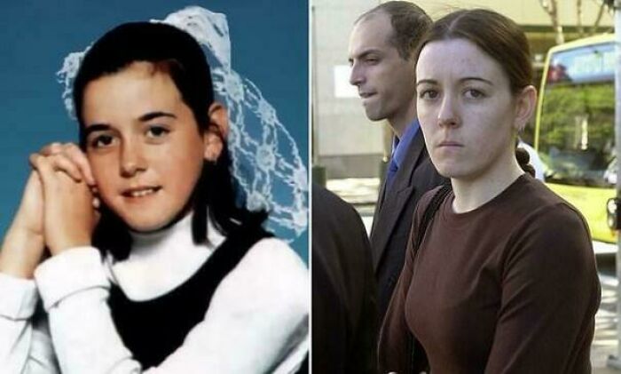 Young girl posing, and woman standing outside; highlights interesting facts about people.