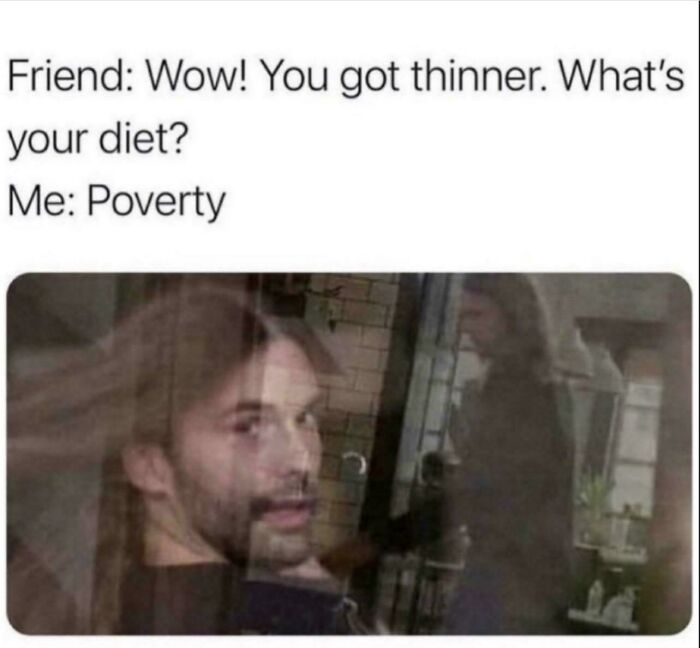 Meme about weight loss with a humorous twist, popular in a strange and funny community.