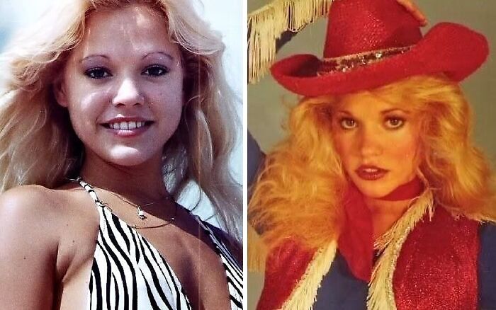 Person in a zebra-print swimsuit and dressed as a cowgirl, showcasing interesting and bizarre fashion styles.