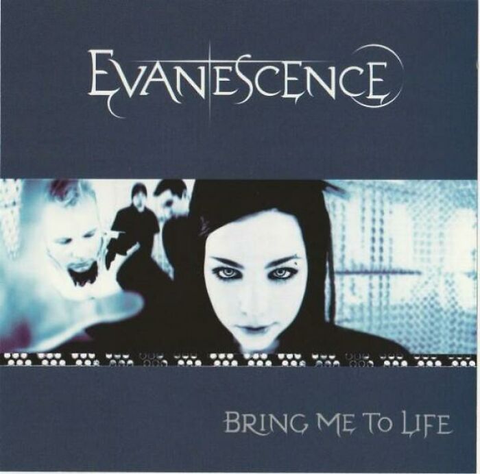 Evanescence's "Bring Me to Life" album cover, representing a nostalgic moment from the 2000s.
