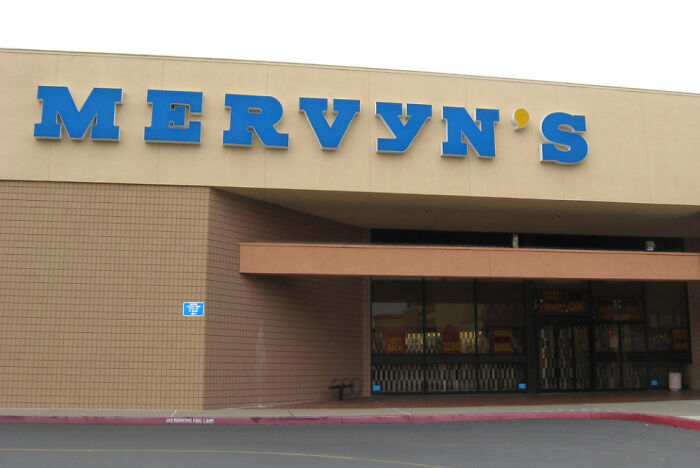 Exterior view of a Mervyn's store, evoking nostalgia and making you feel old.
