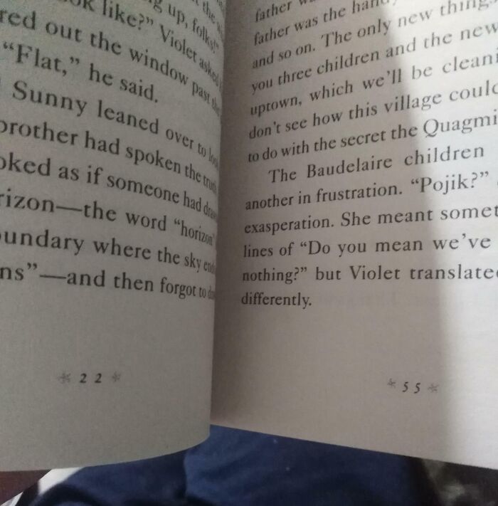 Poorly-written-designed books page spread showing inconsistent text alignment and formatting issues.