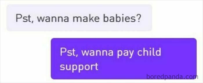 Creepy DMs exchange where a woman responds humorously to an unwanted message.