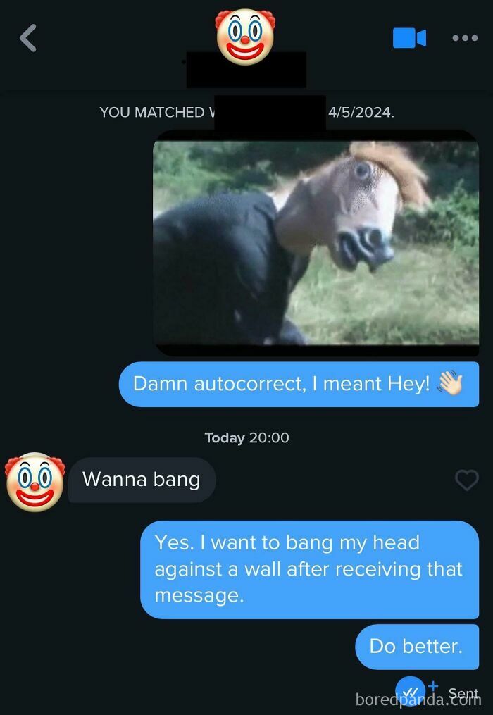 Messaging app conversation highlighting women's frustrations with creepy DMs.