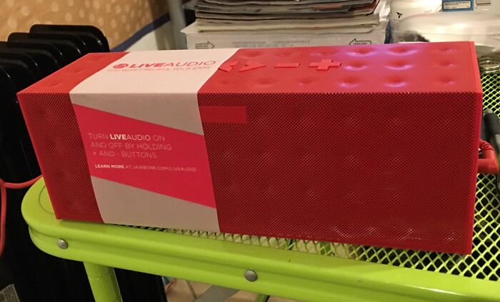 Red Jambox speaker