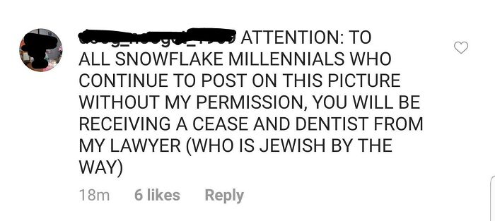 Text with ridiculous word spelling "cease and dentist," making grammar police cringe.