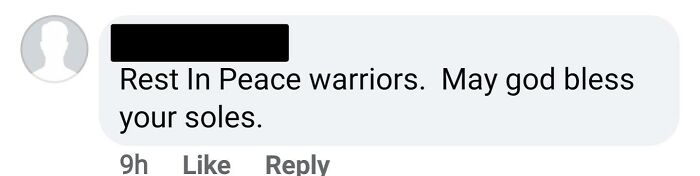 Comment with spelling error: "May god bless your soles" instead of "souls," highlighting ridiculous word spellings.