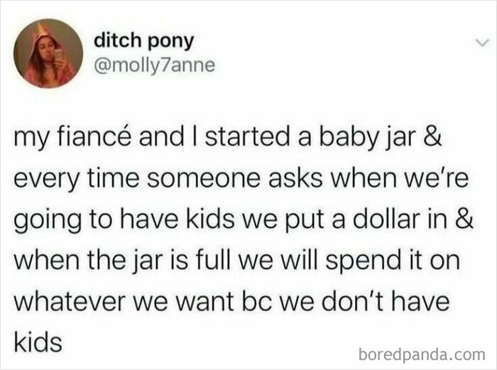 Tweet about starting a jar for social justice, adding money each time kids are mentioned.