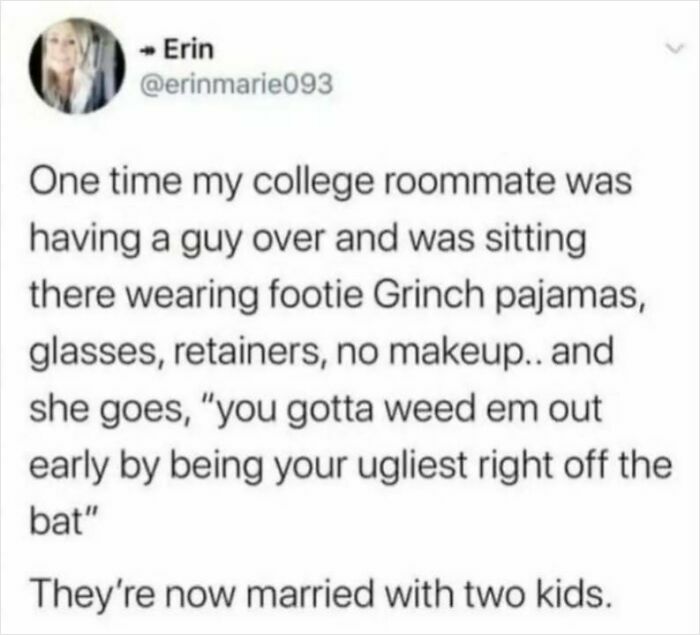 Text post about social justice and personal authenticity on social media, featuring a humorous dating anecdote.