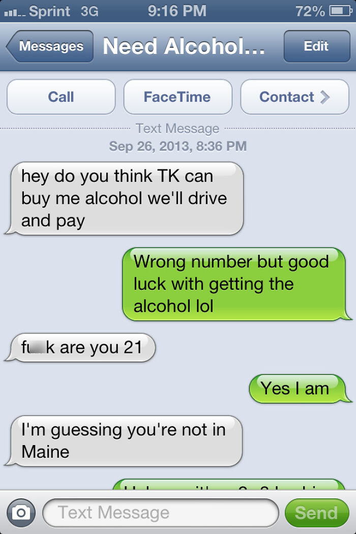 I've Been Getting A Lot Of Wrong Number Texts Recently But This By Far Is The Best