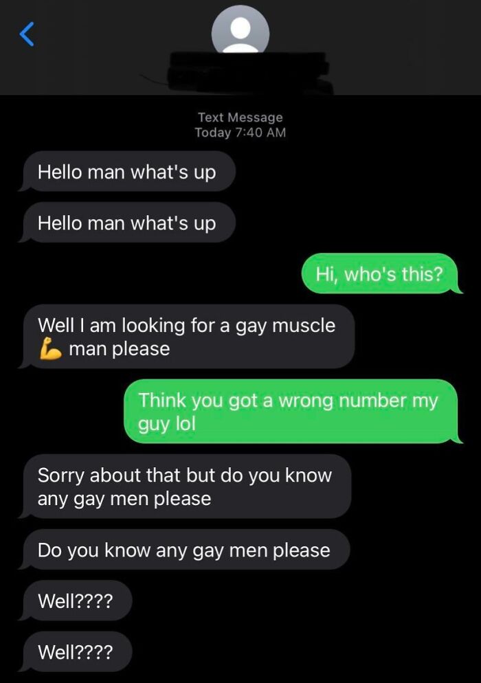 Text conversation with a humorous message sent to the wrong recipient.