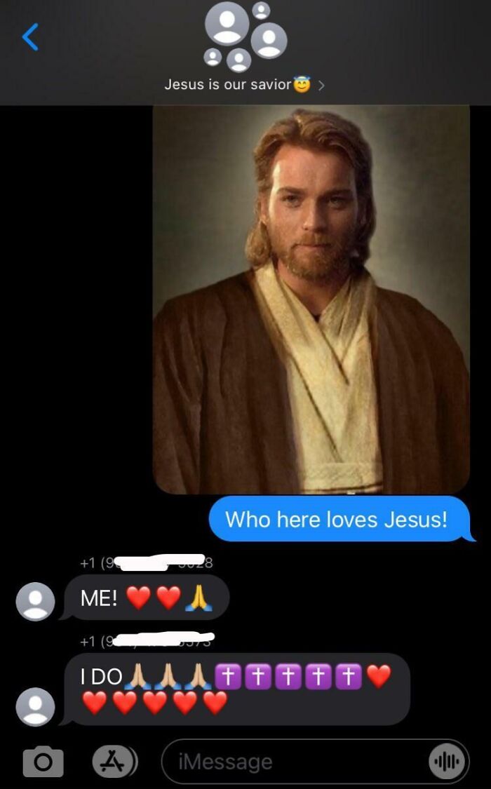 Text exchange shows funny messages about mistaken identity with a picture, evoking humor in wrong recipient scenarios.