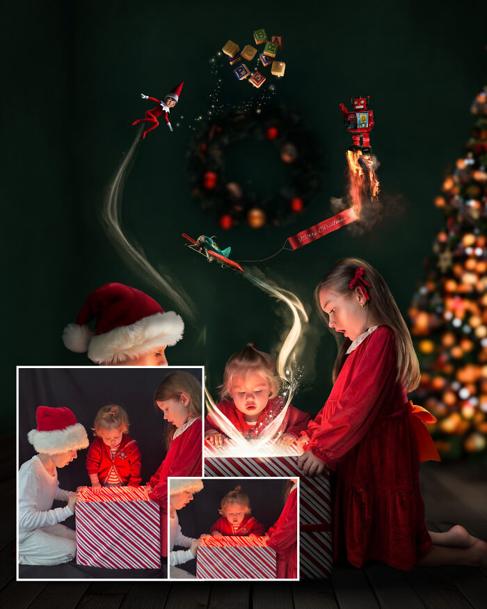 Christmas Box Before And After