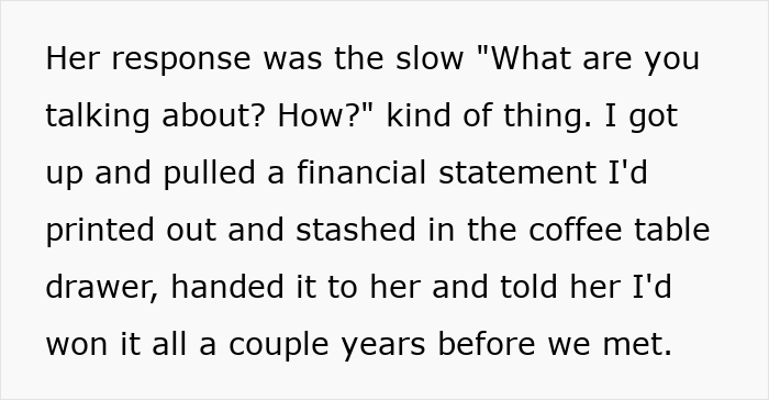 Text revealing jackpot secret to fiancée, discussing hidden financial statement and winning before relationship. Text revealing jackpot secret to fiancée, discussing hidden financial statement and winning before relationship.