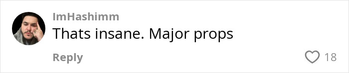 Comment praising lifestyle change and 100-pound weight loss with 18 likes.