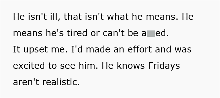 Text message revealing a breakup after a canceled date, with the woman expressing frustration.