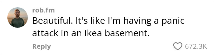 Comment on kitchen transformation post: "Beautiful. It's like I'm having a panic attack in an Ikea basement. Comment on kitchen transformation post: "Beautiful. It's like I'm having a panic attack in an Ikea basement.