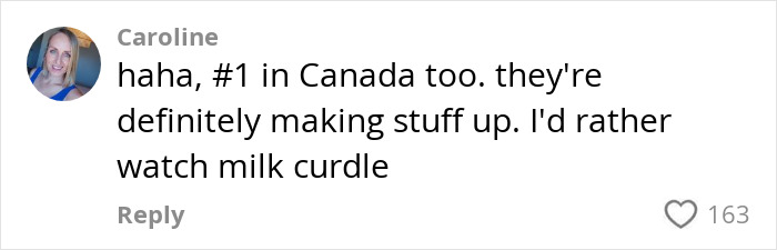 Comment criticizing Amy Schumer's new movie on Netflix, calling it terrible.