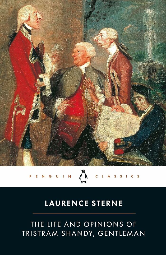 Cover of "The Life and Opinions of Tristram Shandy, Gentleman," a weird but wonderful read by Laurence Sterne.