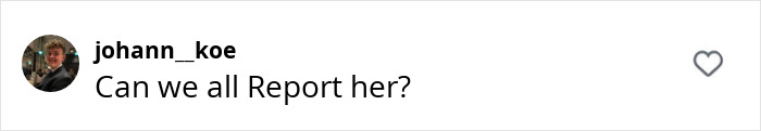 Comment on social media questioning Bonnie Blue's actions, asking, "Can we all Report her? Comment on social media questioning Bonnie Blue's actions, asking, "Can we all Report her?