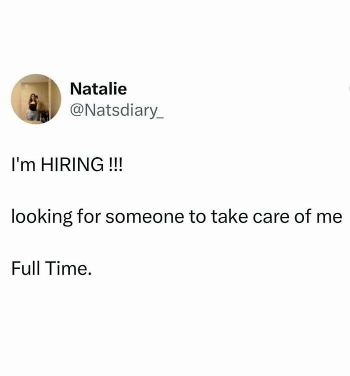 Humorous Resources meme about hiring someone to care full-time.
