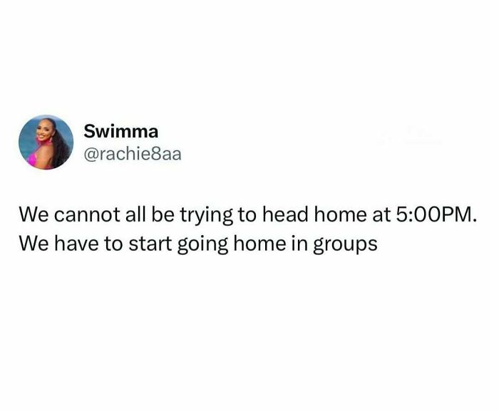 Humorous resources meme about going home at 5:00 PM in groups.