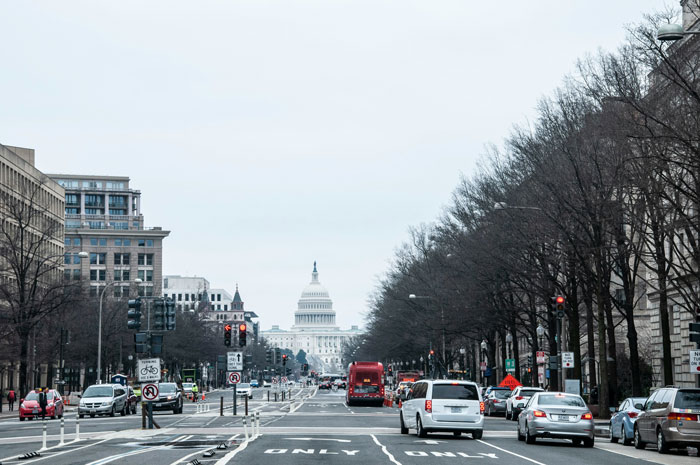 Street view of Washington DC with the Capitol building, related to Black Hawk conspiracy and secret drill discussion.