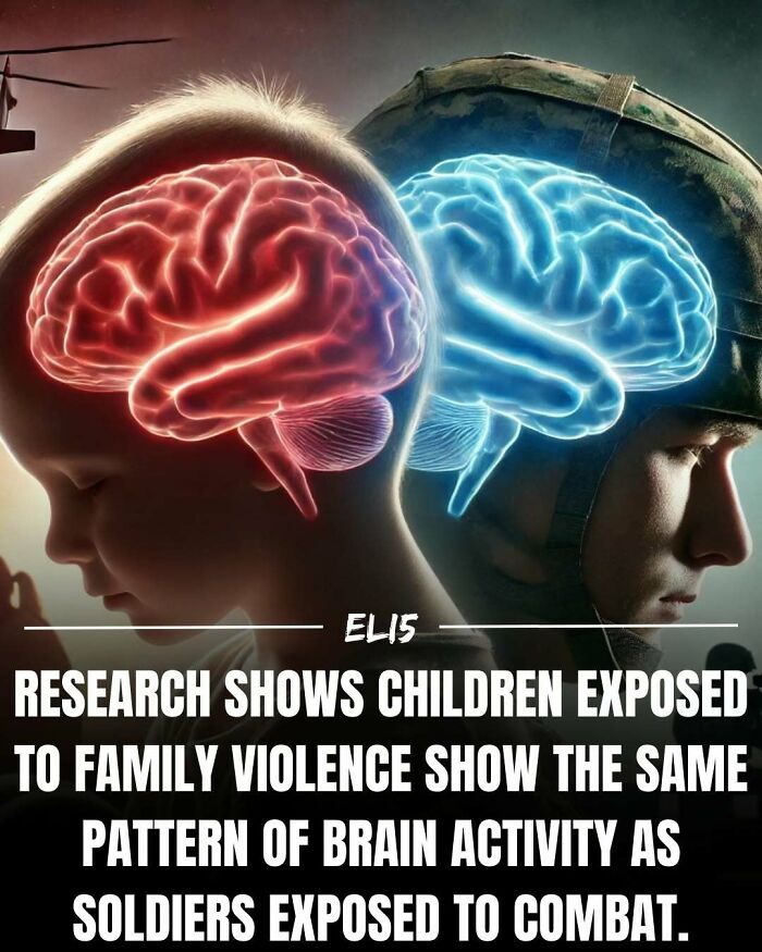 Brains of child and soldier glowing, illustrating ability to simplify interesting facts for understanding.
