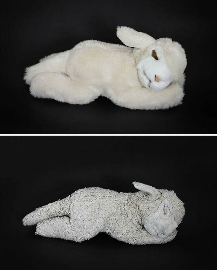 «Demasiado amor», una serie fotográfica de Katja Kemnitz que muestra cómo los niños exceden el uso de los juguetes