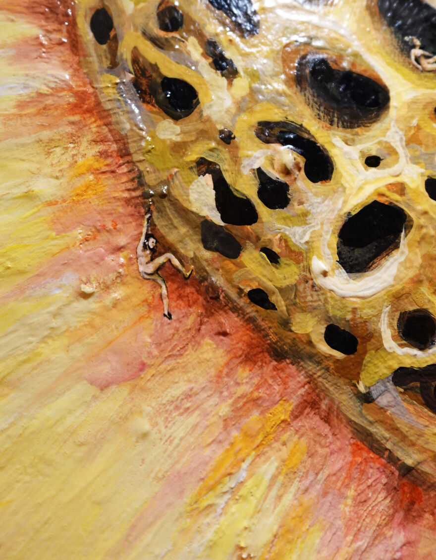 I Painted A &ldquo;Huge Peach&rdquo; With A Lot Of Detail