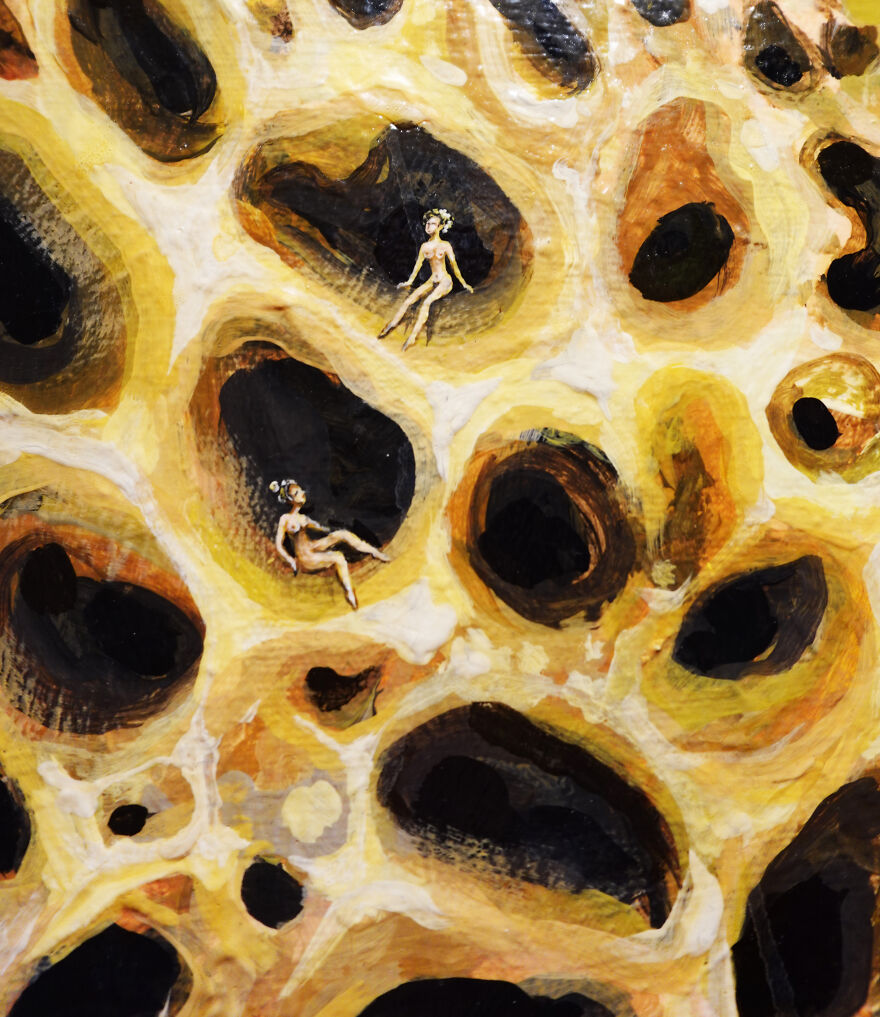 I Painted A &ldquo;Huge Peach&rdquo; With A Lot Of Detail