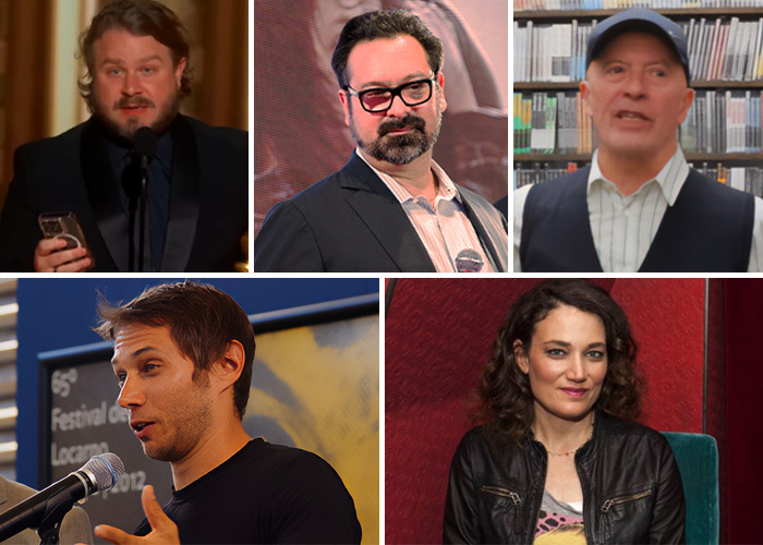 Five individuals at film industry events, potential 2025 Oscar winners.