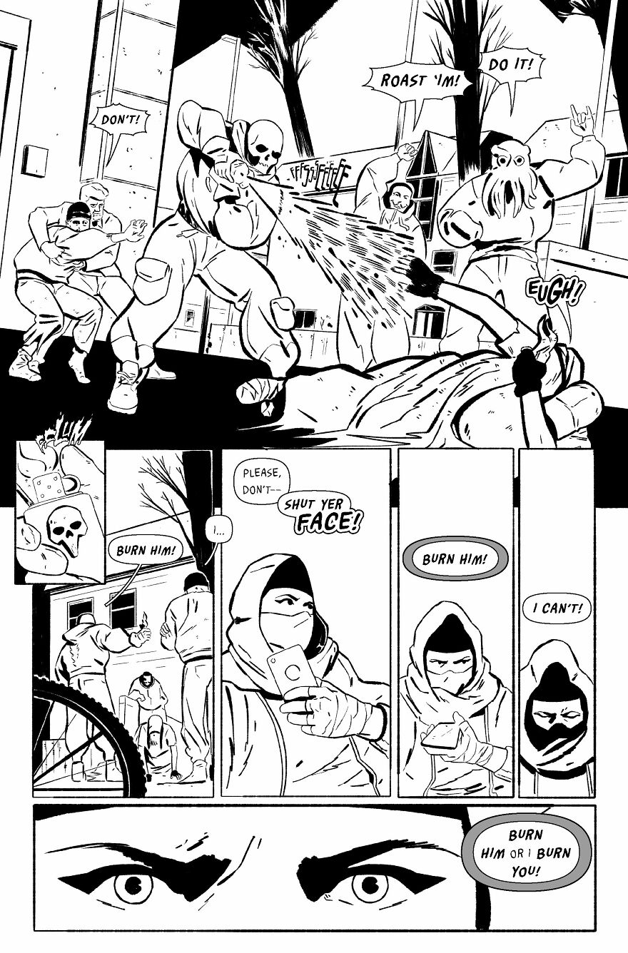 My Webcomic Grinding Against The Marrow, Episode 1: It Always Begins At A Cold Coach Stop